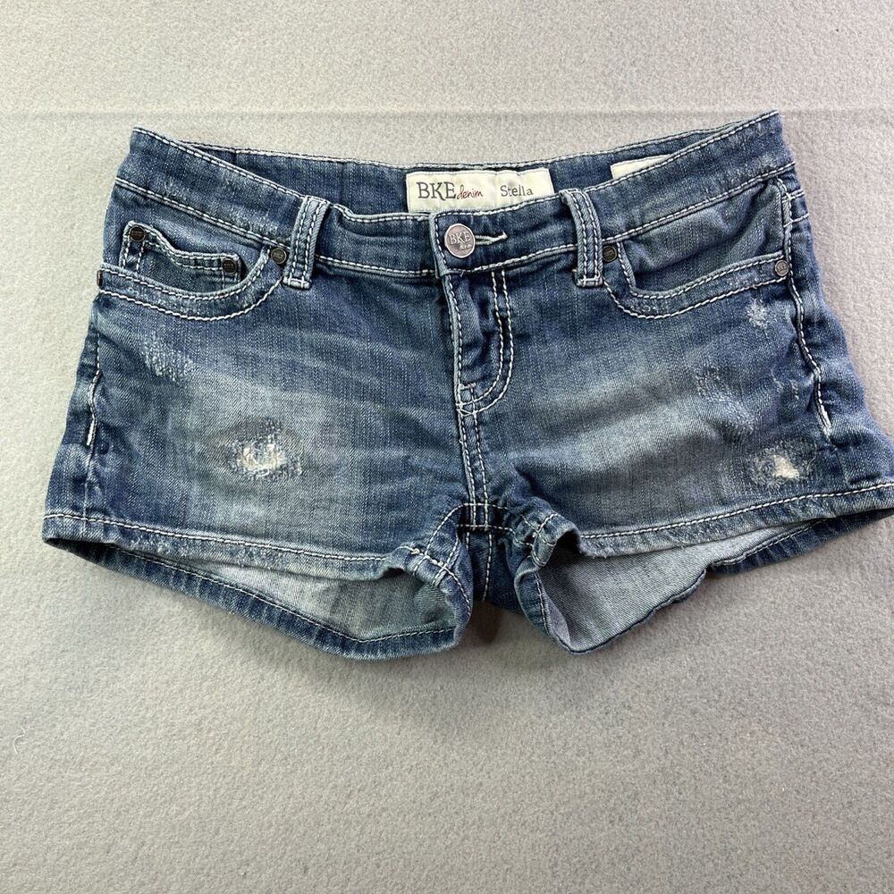 BKE Denim Stella Size 27 Shorts Hot Pants Stretch Cotton Blend